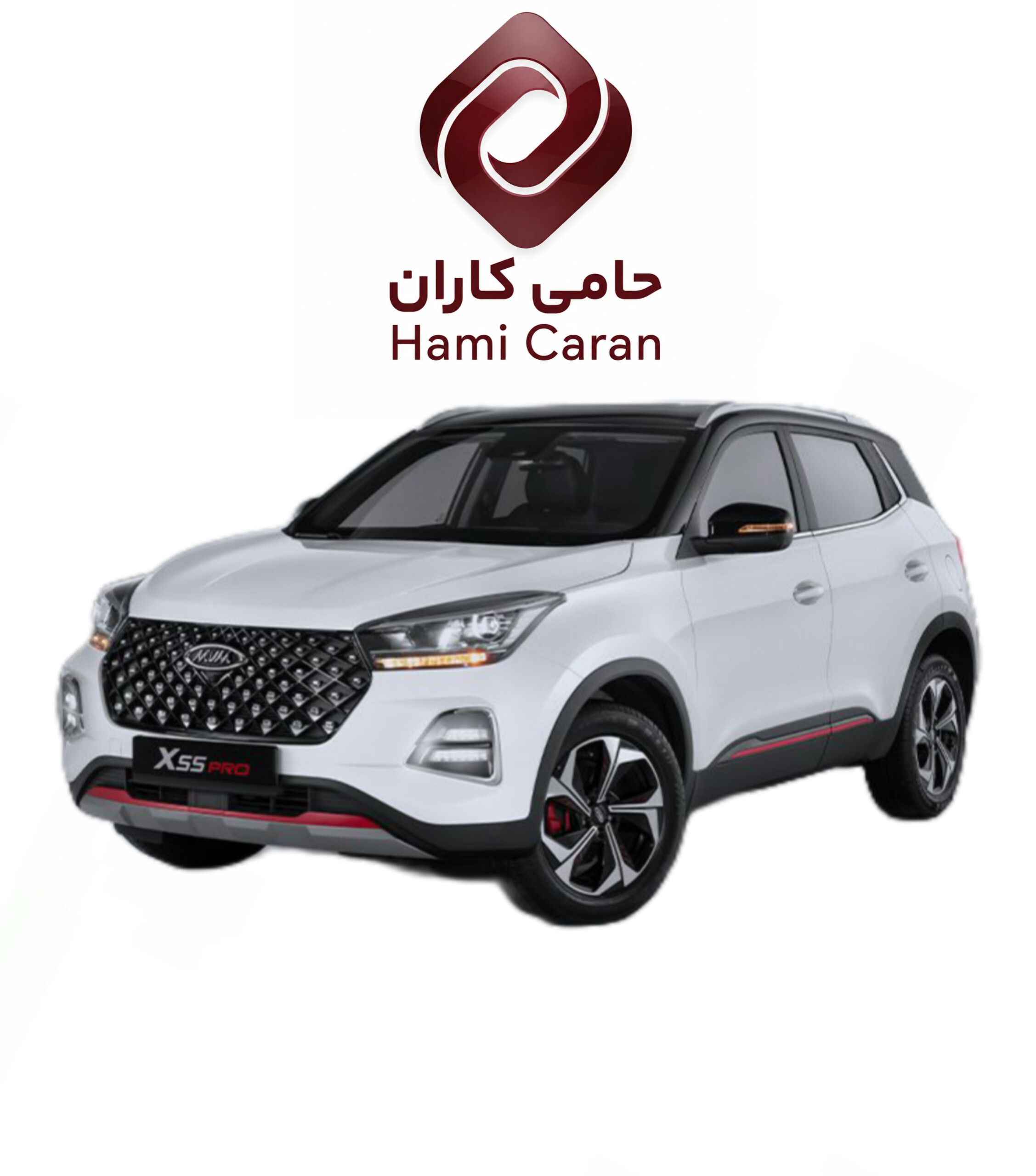 سپر جلو ام وی ام X55 پرو سفید ( بالا و پایین )